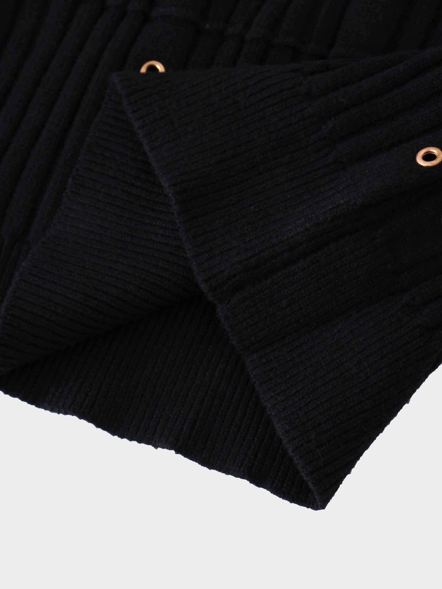 Grommet Sweater-Black