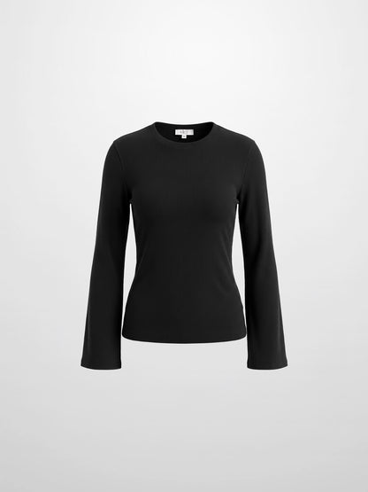 Bell Sleeve Sweater - Black