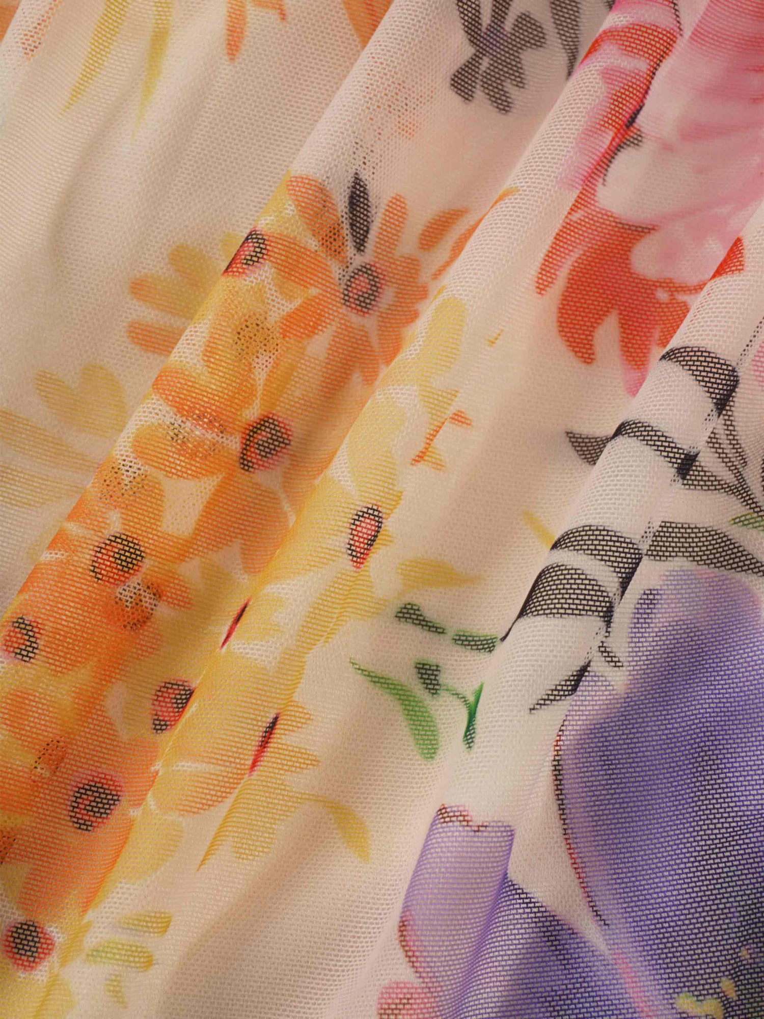 Mesh Tiered Dress-Spring Floral