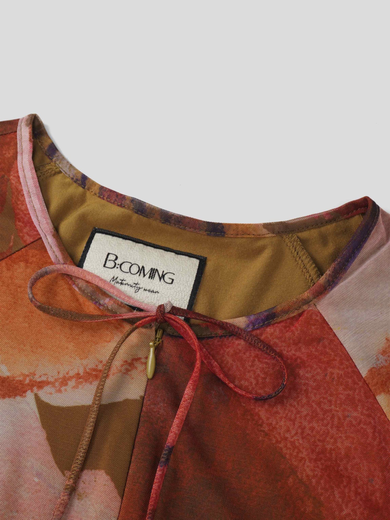 Mesh Tiered Dress-Watercolor Floral