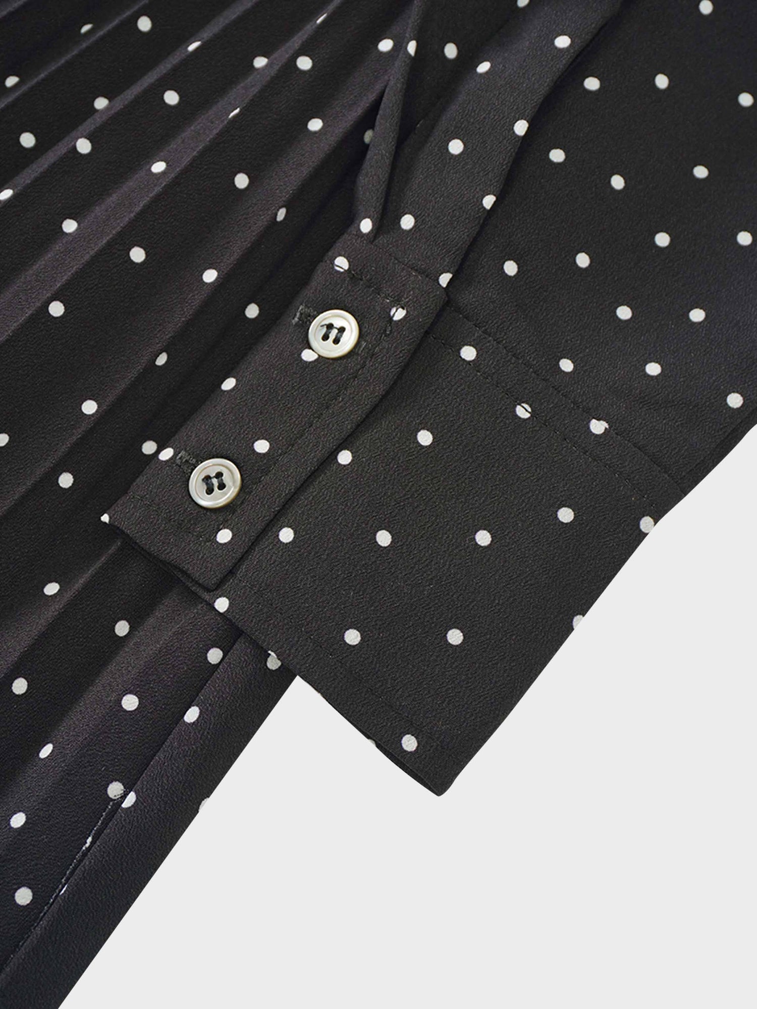 Linda Dress-Black and White Polka Dot