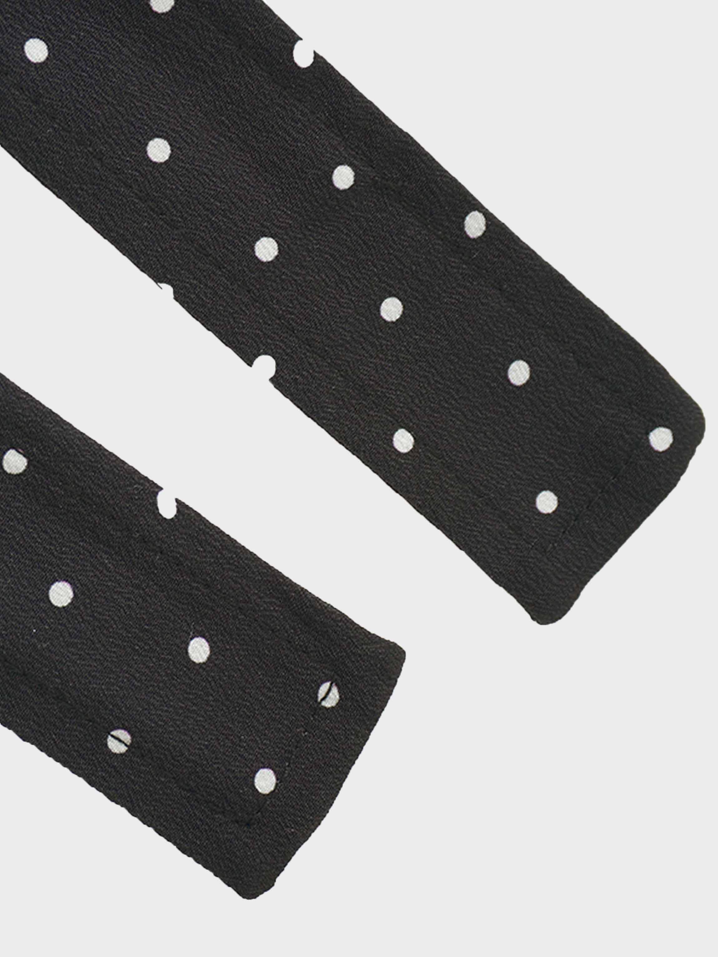 Linda Dress-Black and White Polka Dot