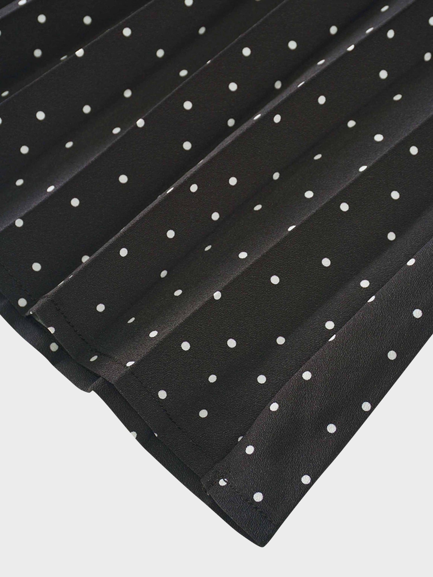 Linda Dress-Black and White Polka Dot