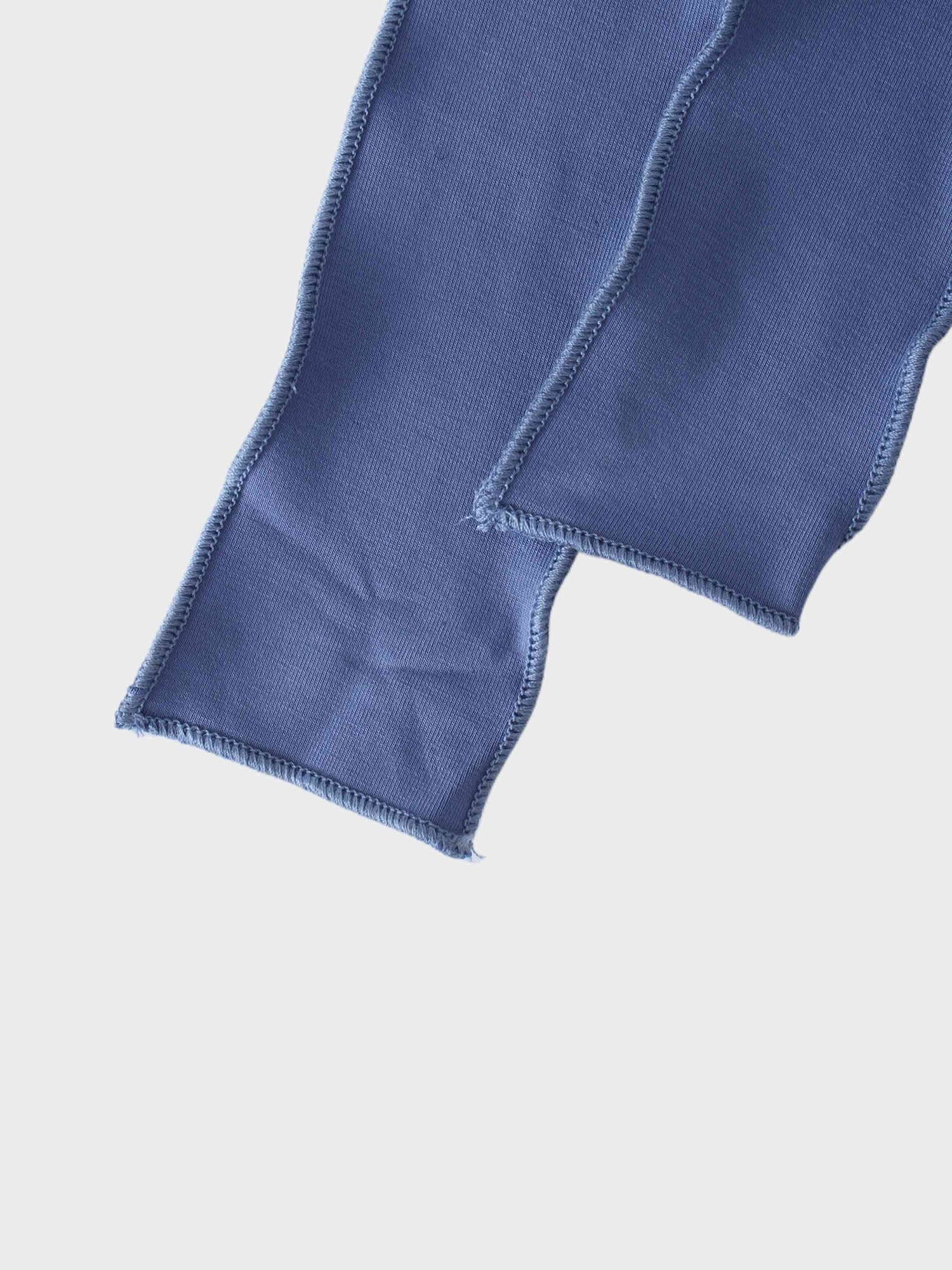 Wrap Tie Tee-Denim Blue