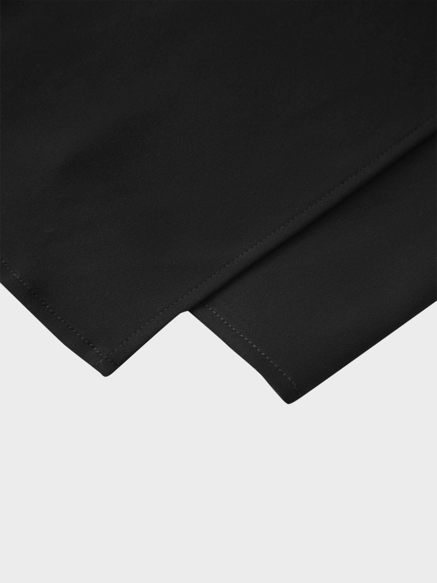 Ring Detail Faux Wrap Skirt-Black