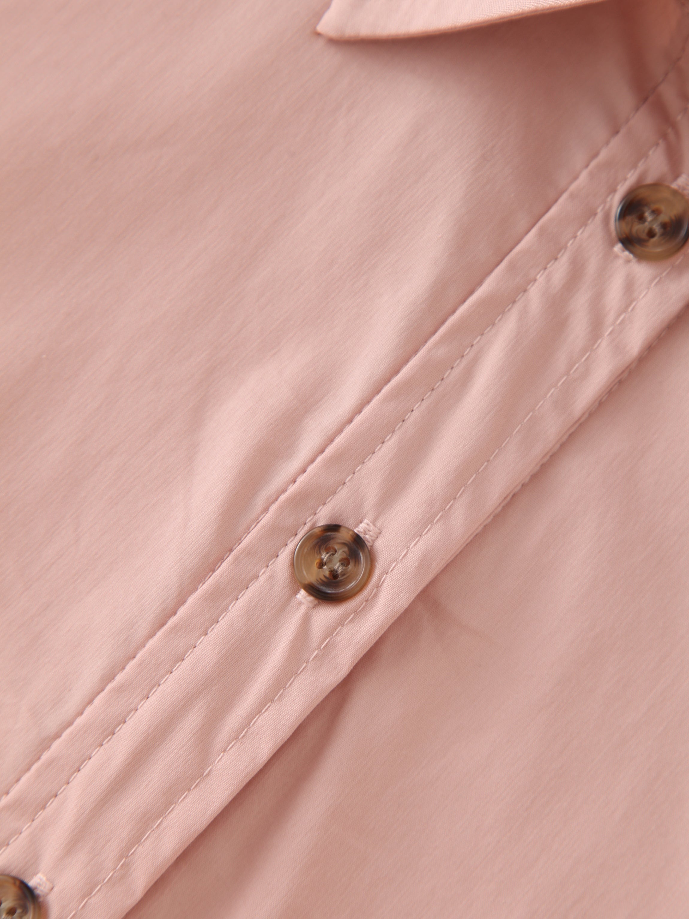 Polo Puff Dress-Pink