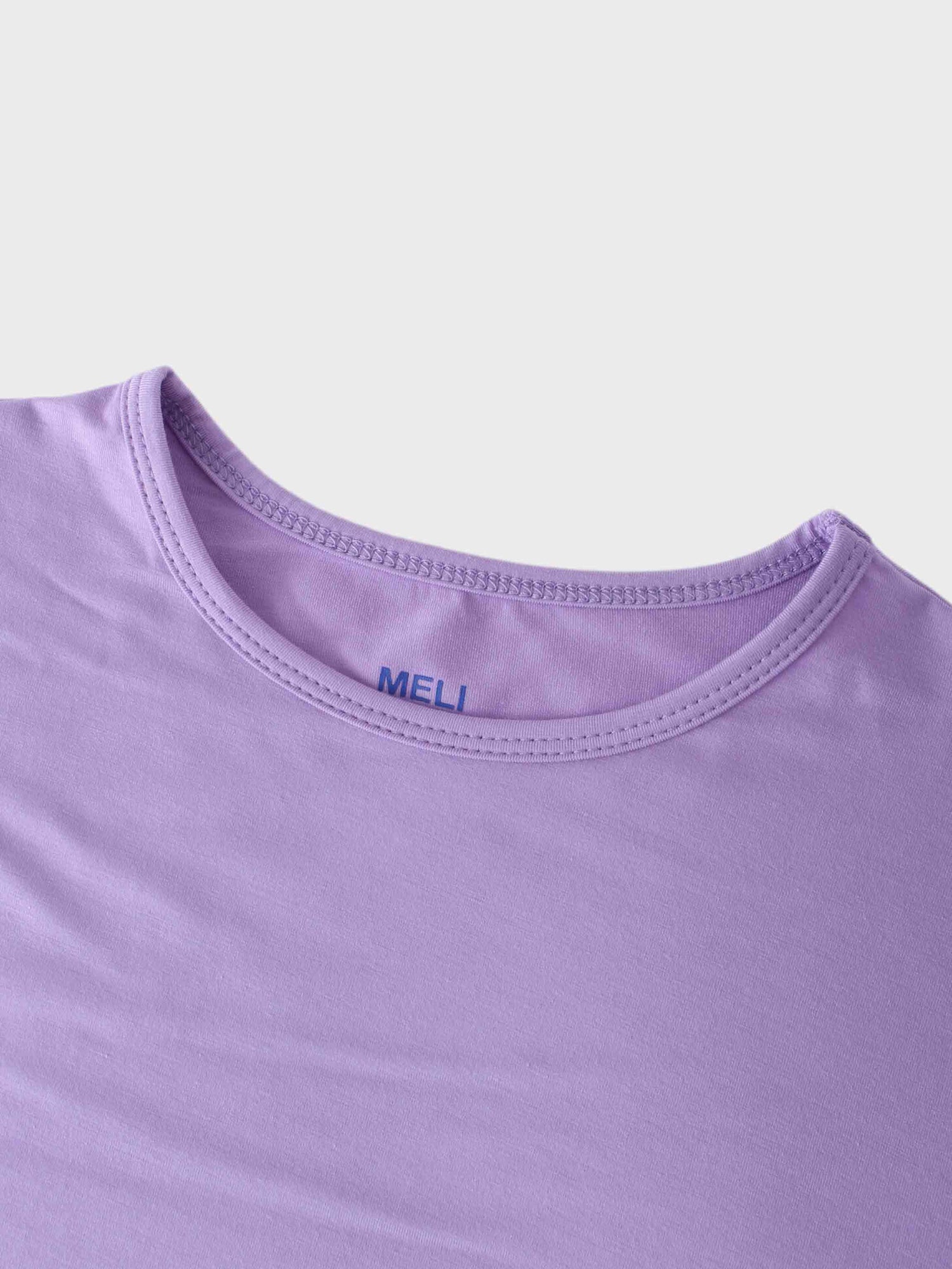 Wrap Tie Tee-Lavender