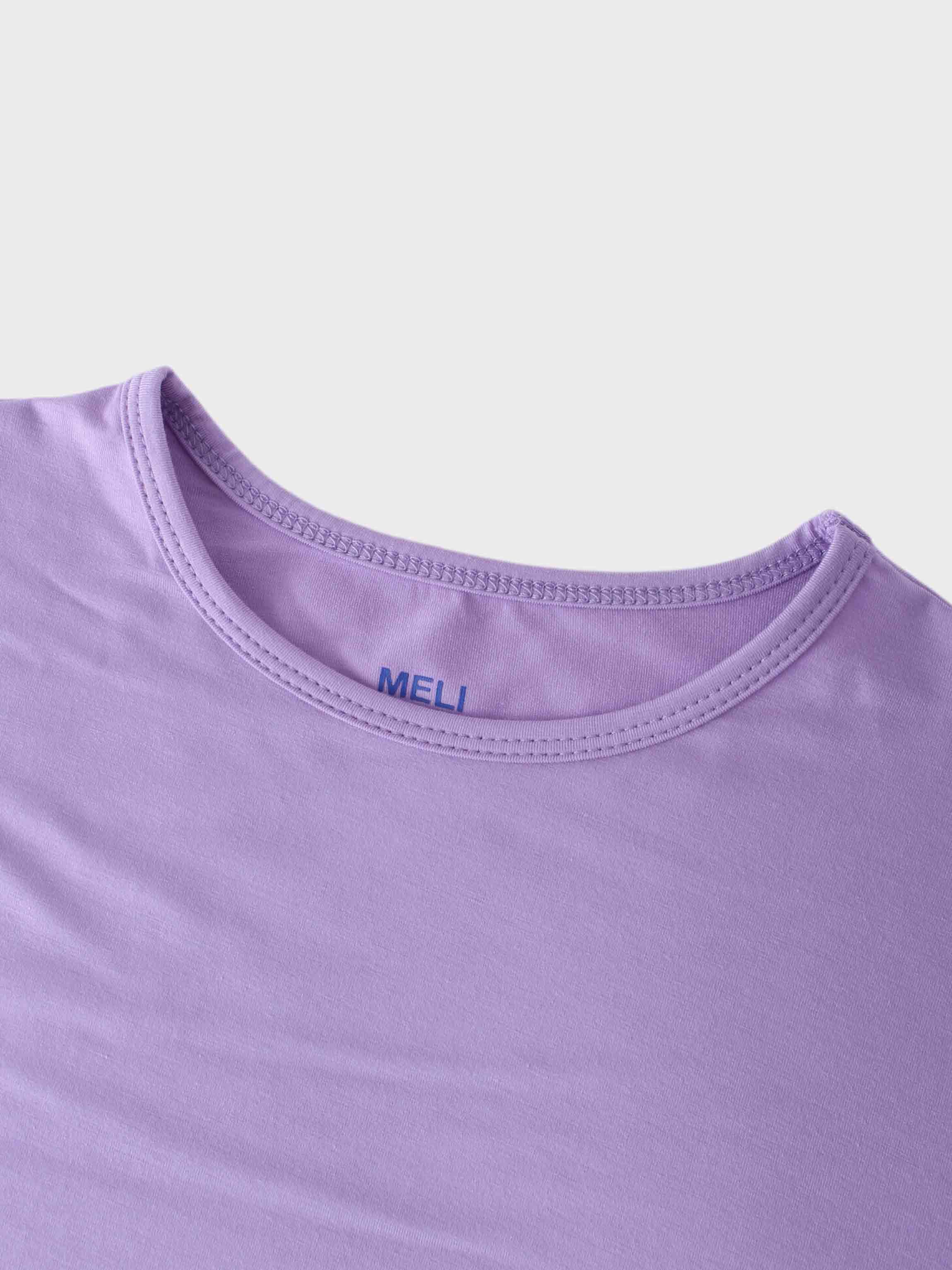 Wrap Tie Tee-Lavender