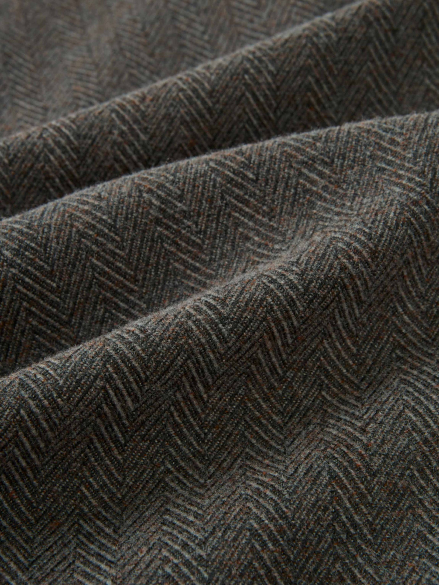 Curved Seam Full Skirt - Multi Herringbone