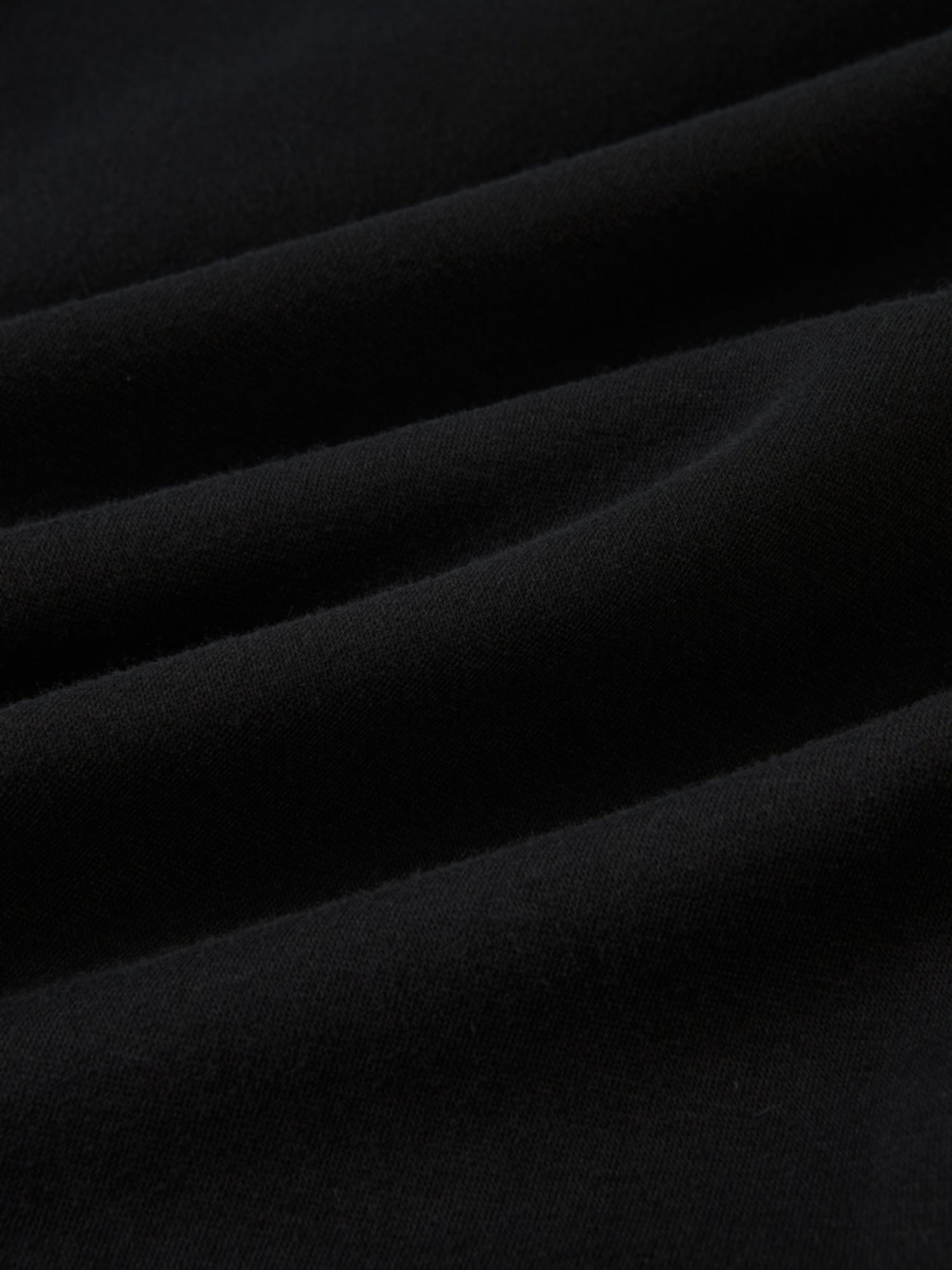 Cupro Bottom Sweatshirt Dress-Black