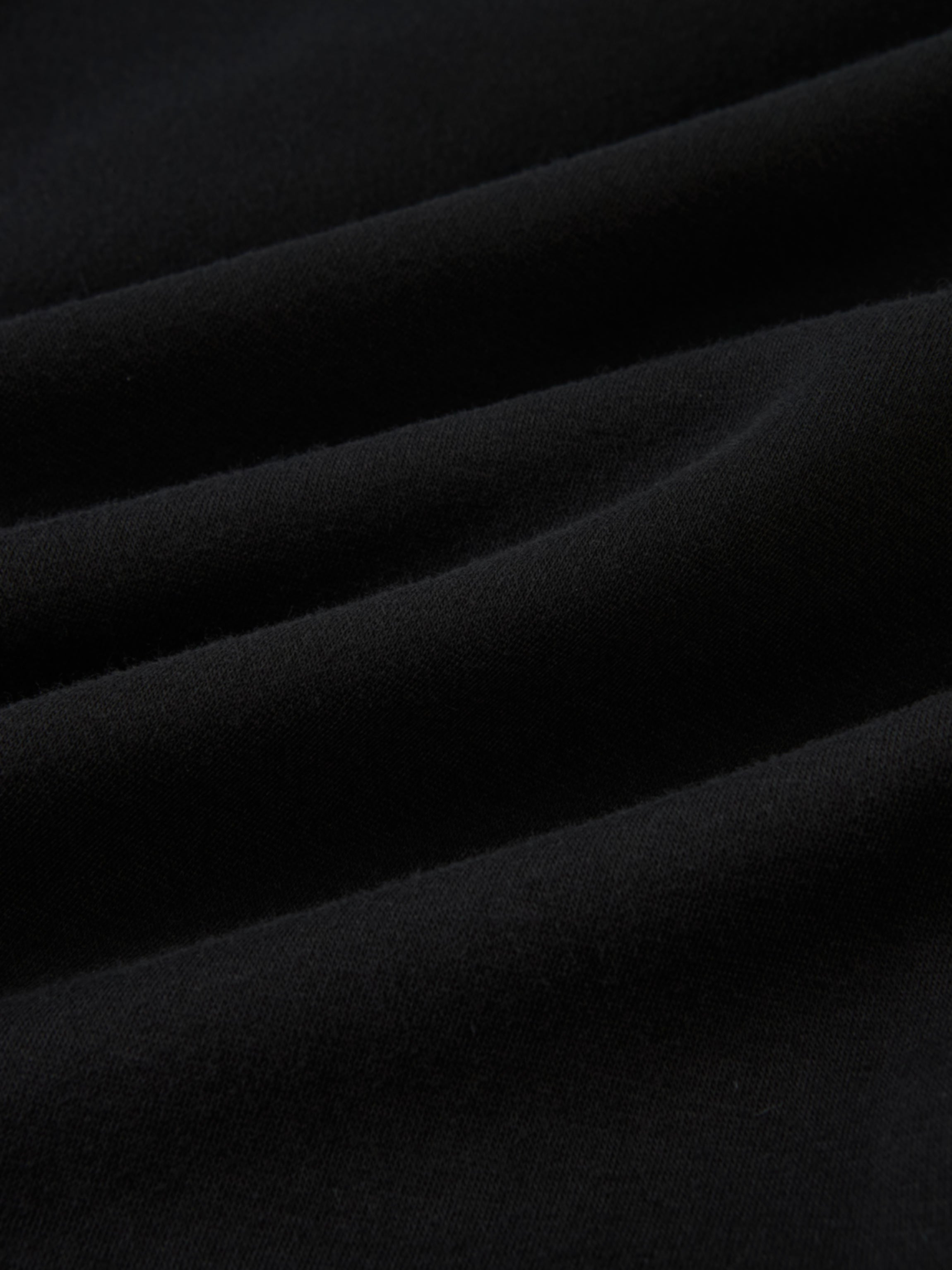 Cupro Bottom Sweatshirt Dress-Black