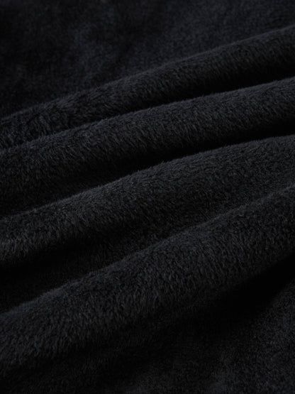 Cupro Bottom Sweatshirt Dress-Black