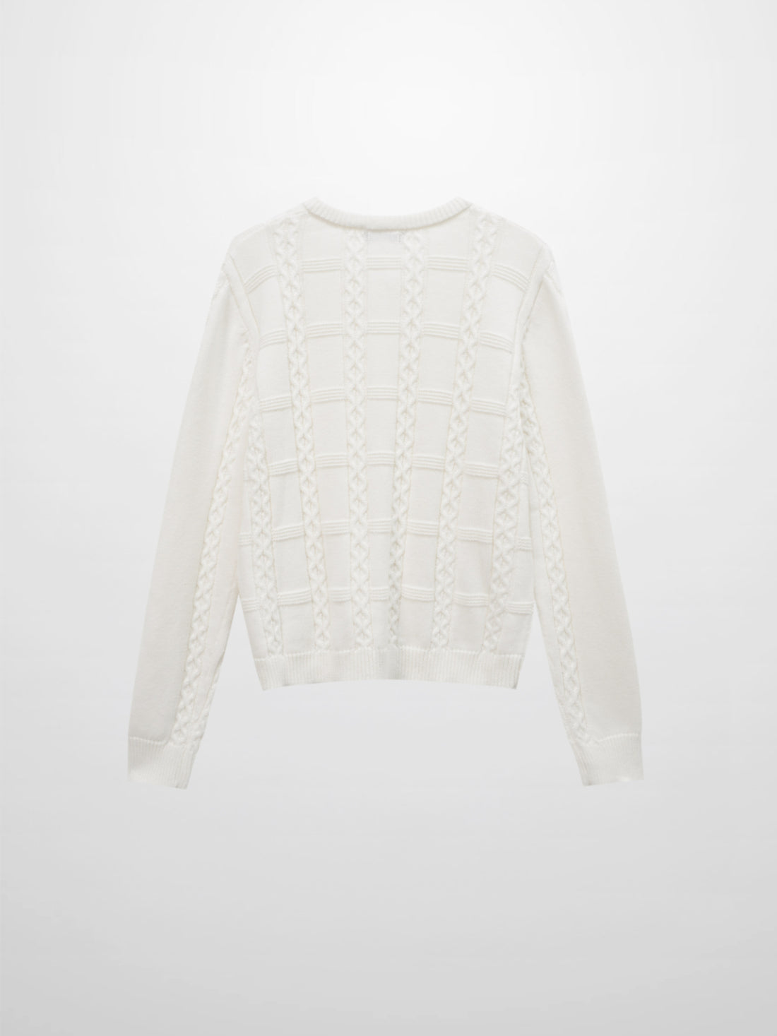 Cable Design Cardigan-Ivory