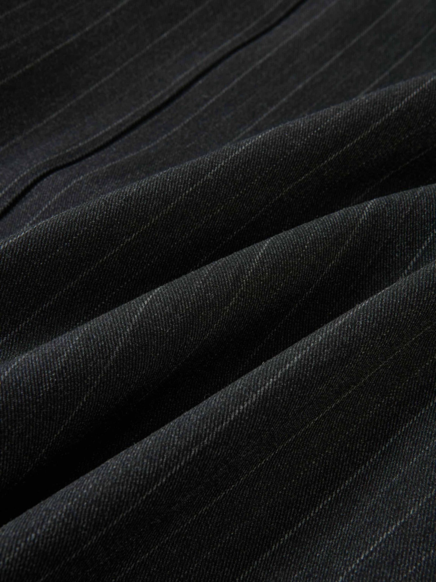 Curved Seam Full Skirt - Pinstripe