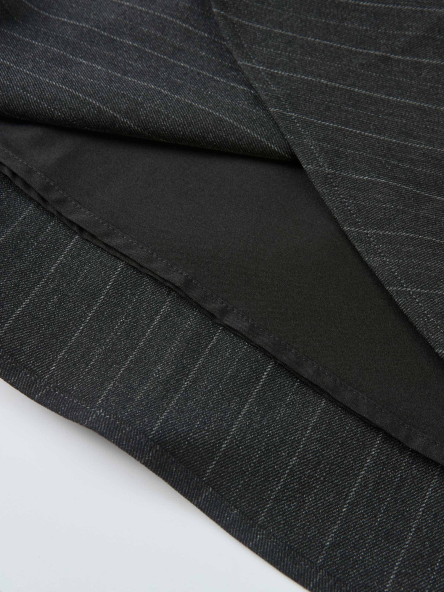 Curved Seam Full Skirt - Pinstripe