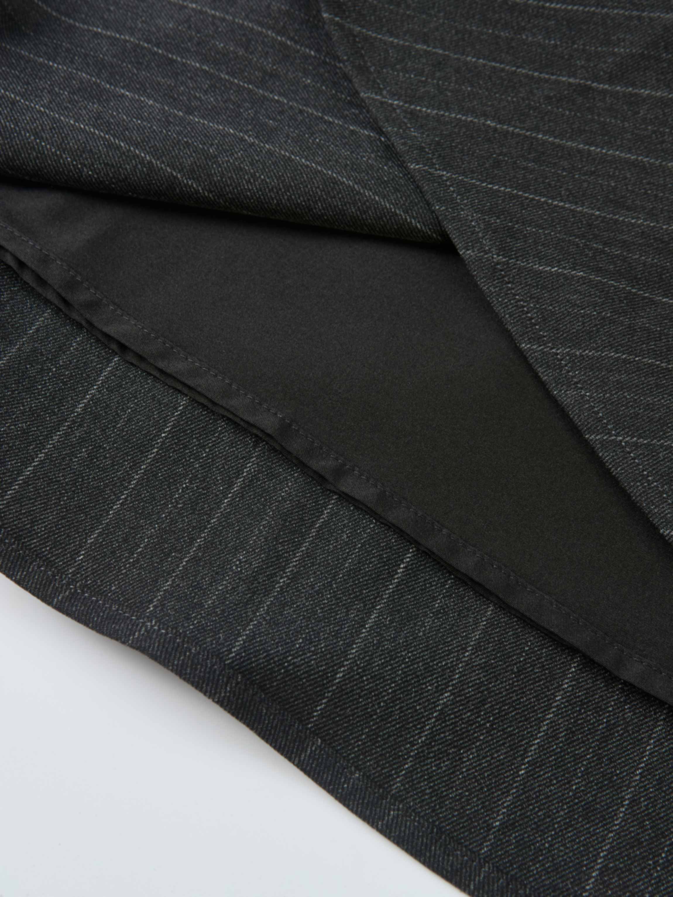 Curved Seam Full Skirt - Pinstripe