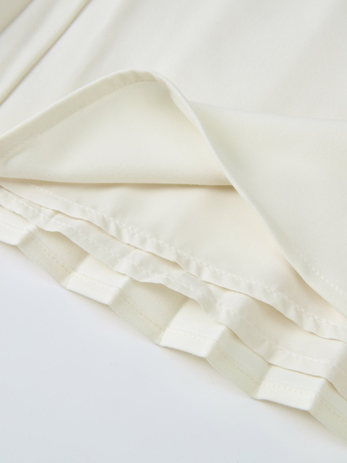 Pleat Back Skirt - Winter White