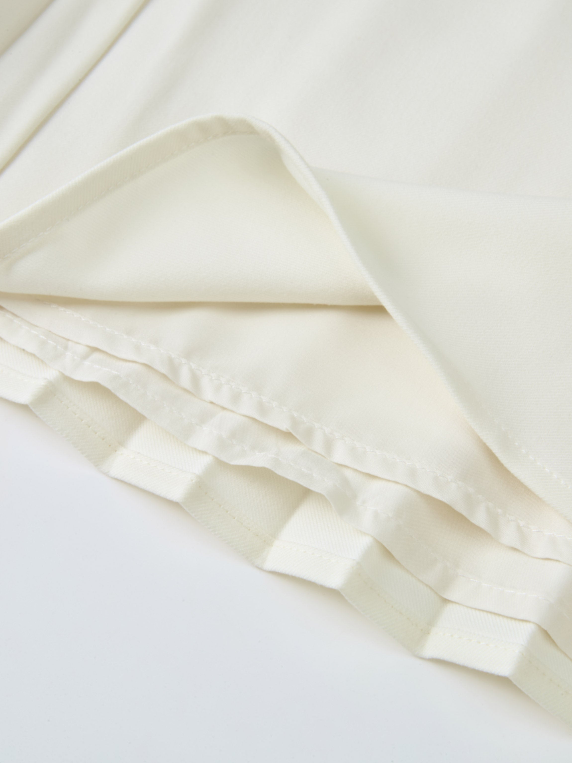 Pleat Back Skirt - Winter White
