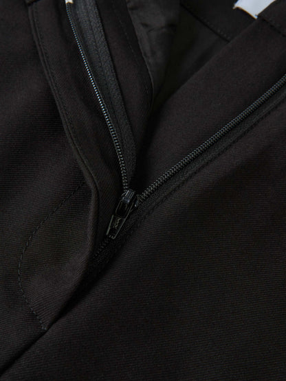 Pleat Back Skirt - Black