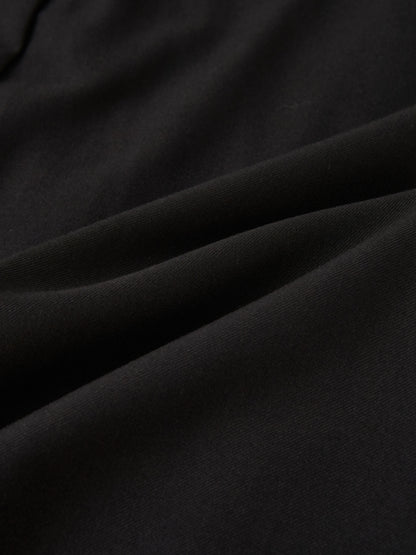 Pleat Back Skirt - Black
