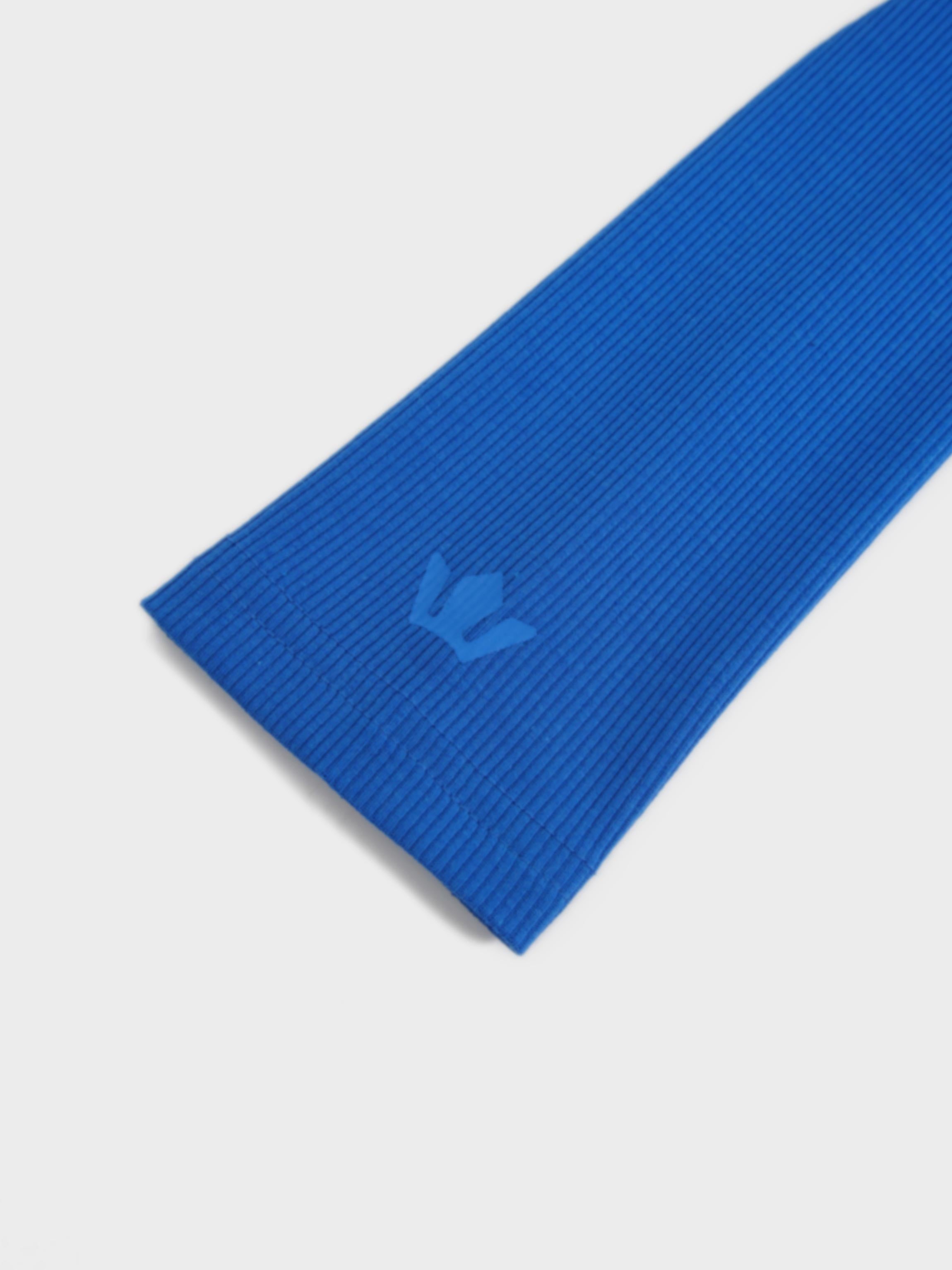 Soft Ribbed High V Tee-Cobalt Blue