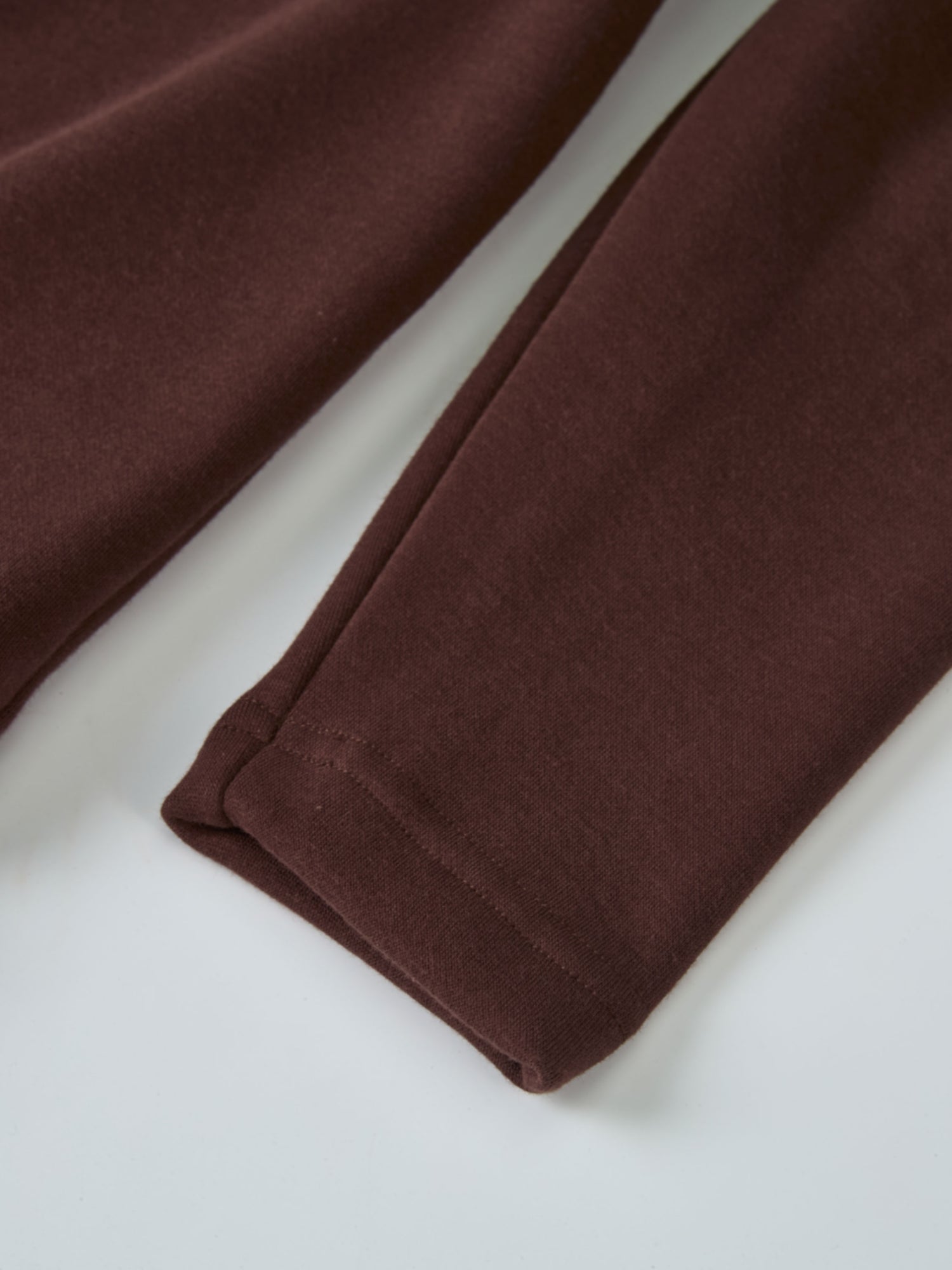 Cupro Bottom Sweatshirt Dress-Brown