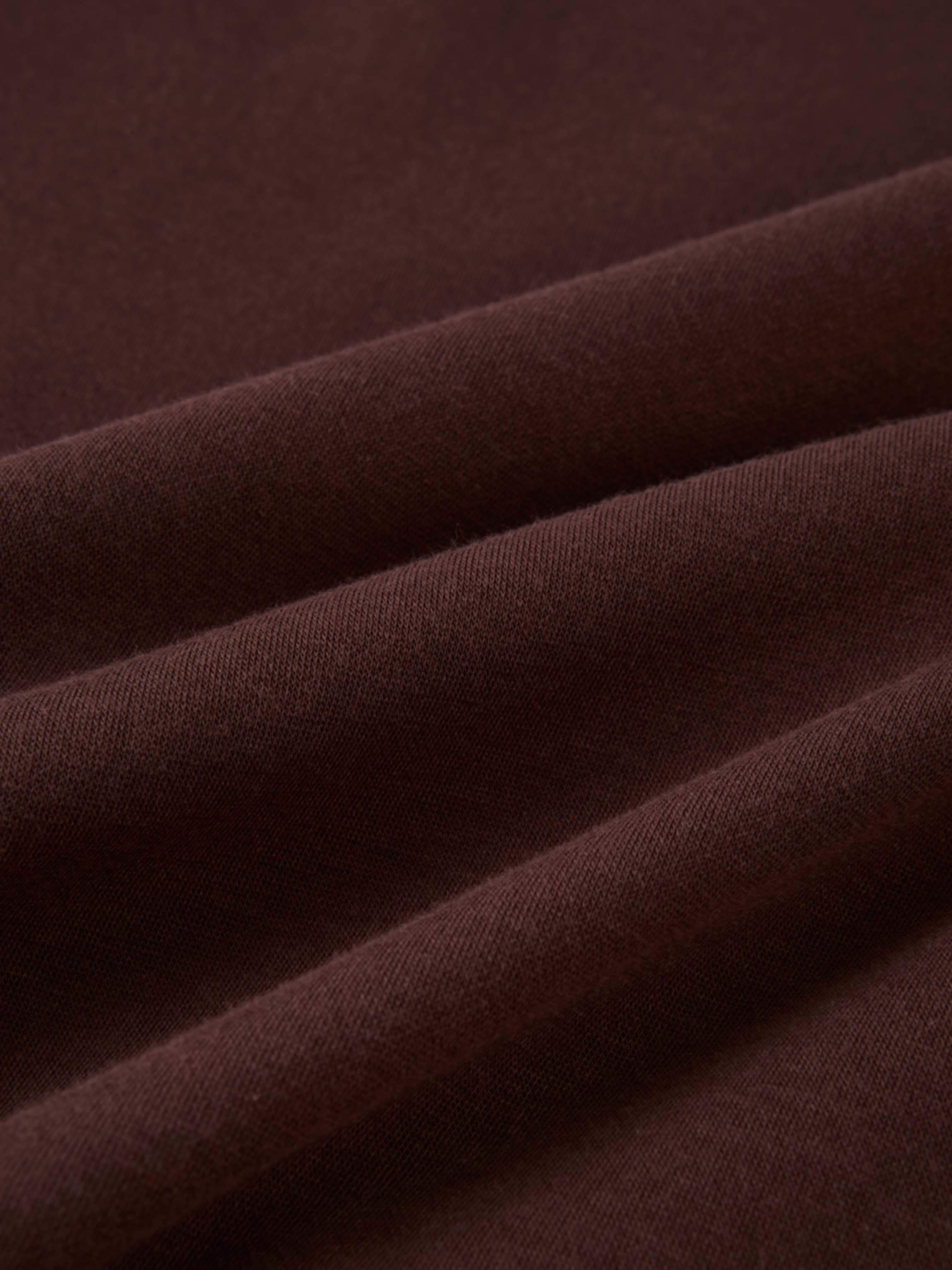 Cupro Bottom Sweatshirt Dress-Brown