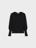 High Cuff Sweater-Black