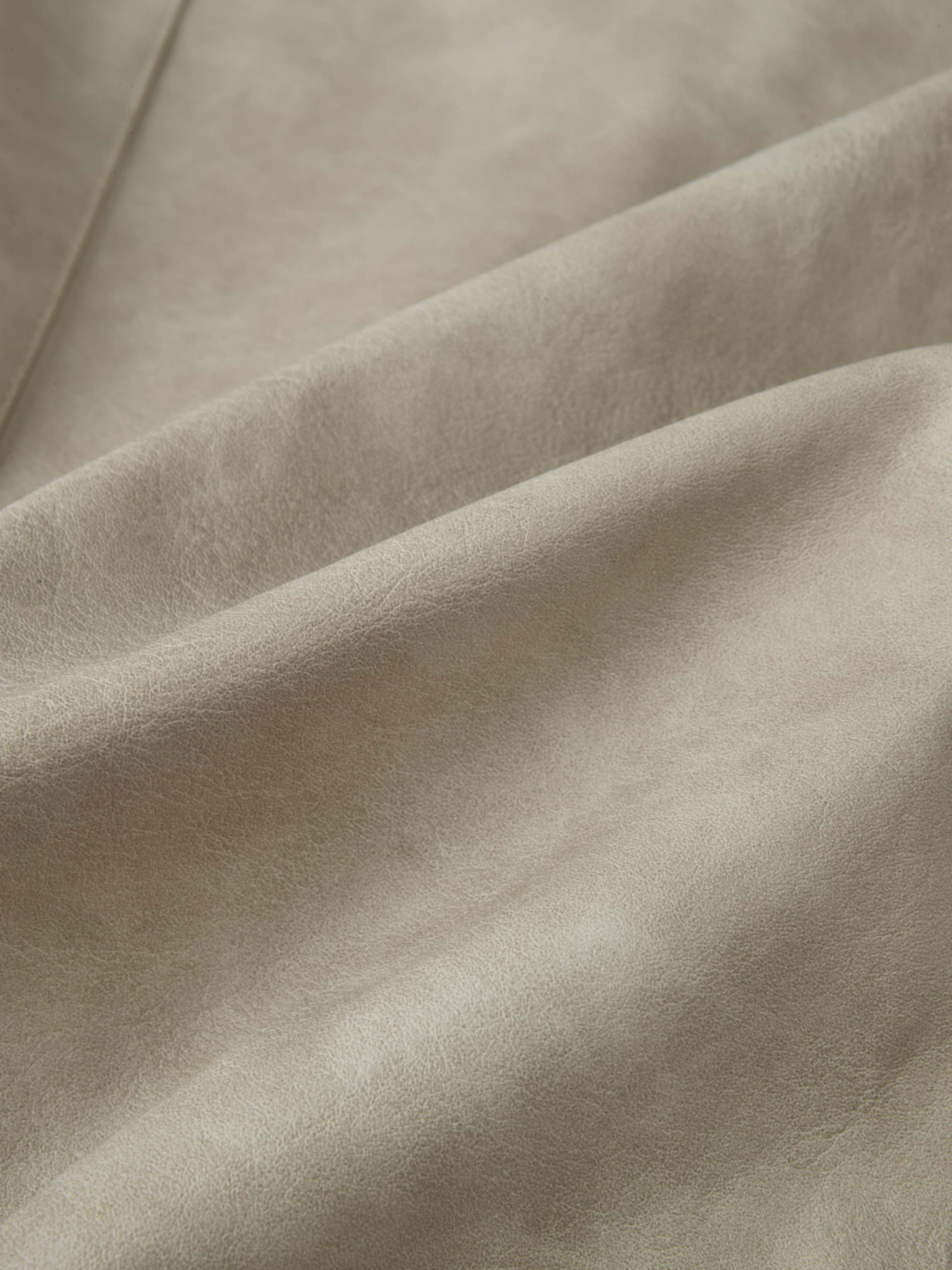 Smoked Faux Leather Skirt - Stone