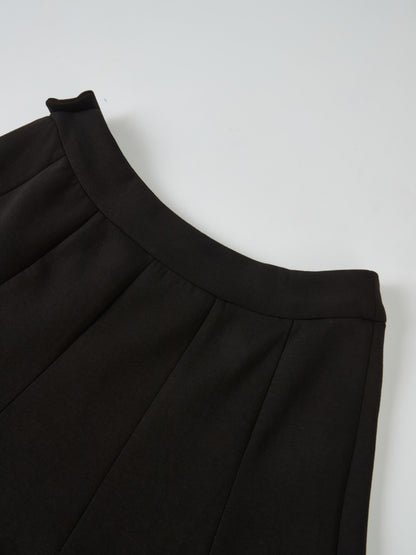 Short Flare Skirt 24"-Black