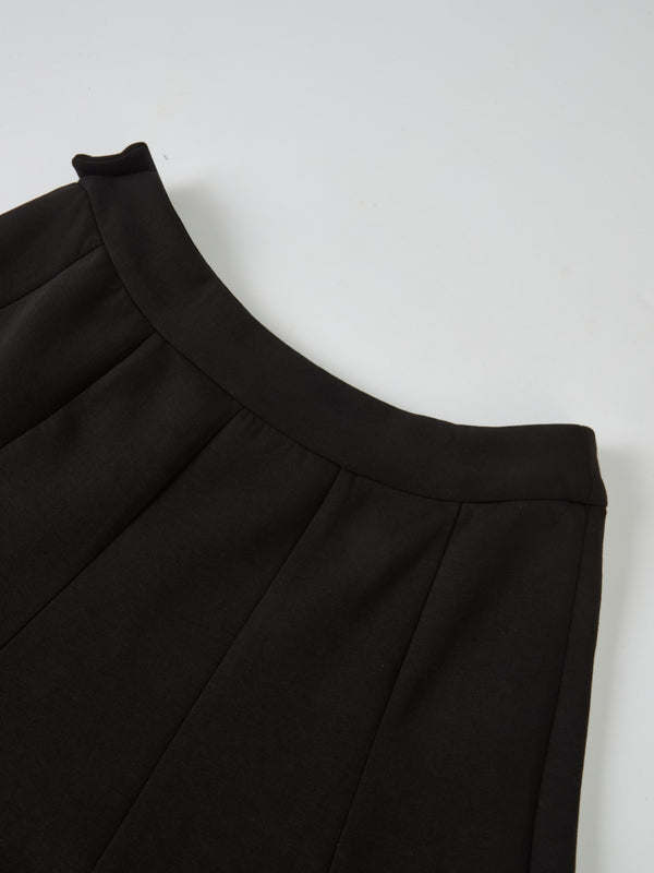 Short Flare Skirt 24"-Black