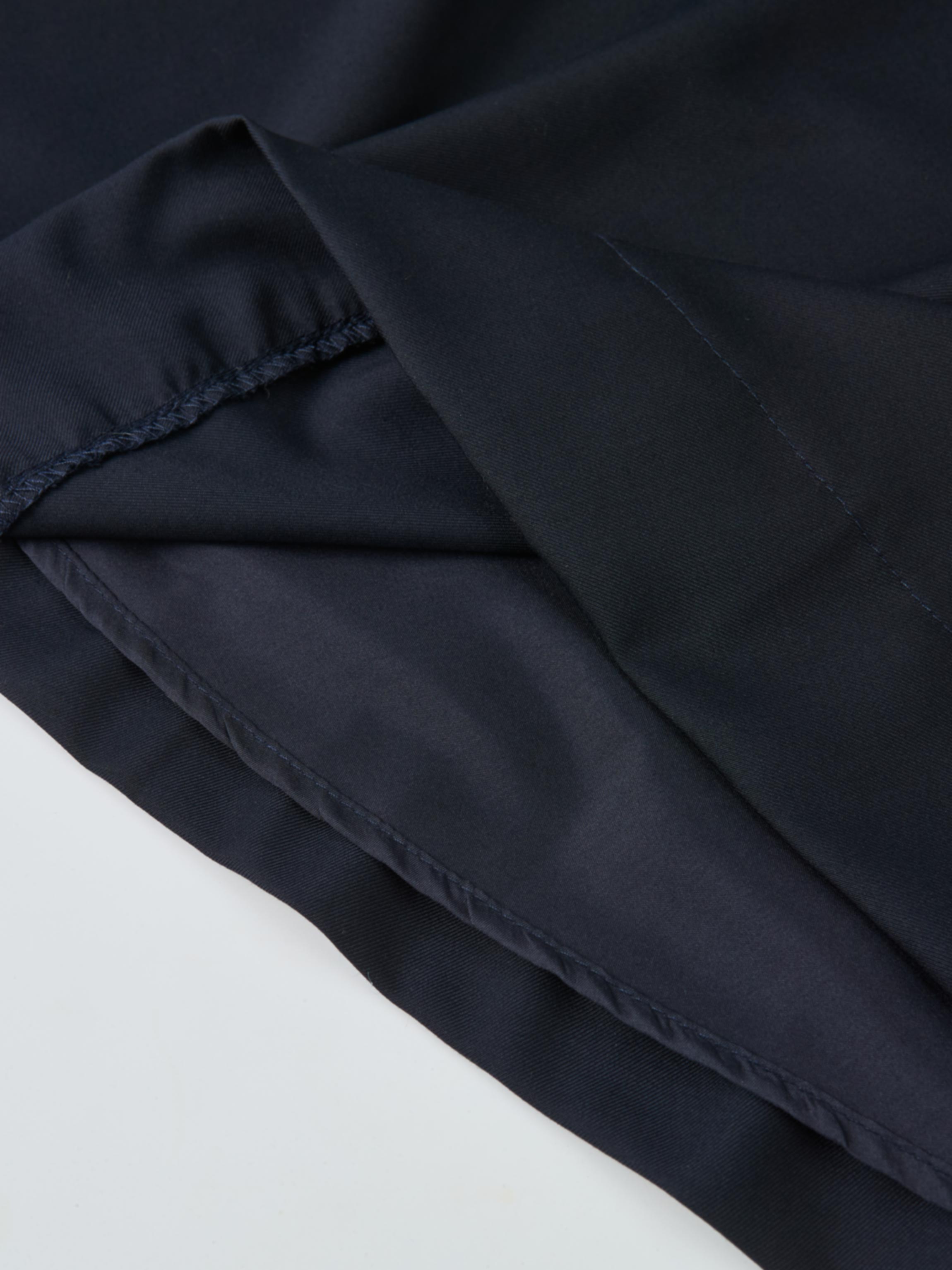 Cape Style Maxi Dress - Navy