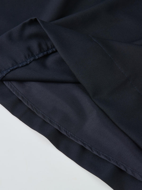 Cape Style Maxi Dress - Navy