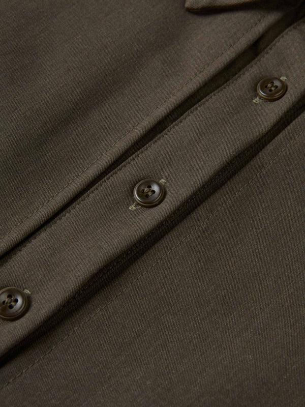 Cape Style Maxi Dress - Deep Olive