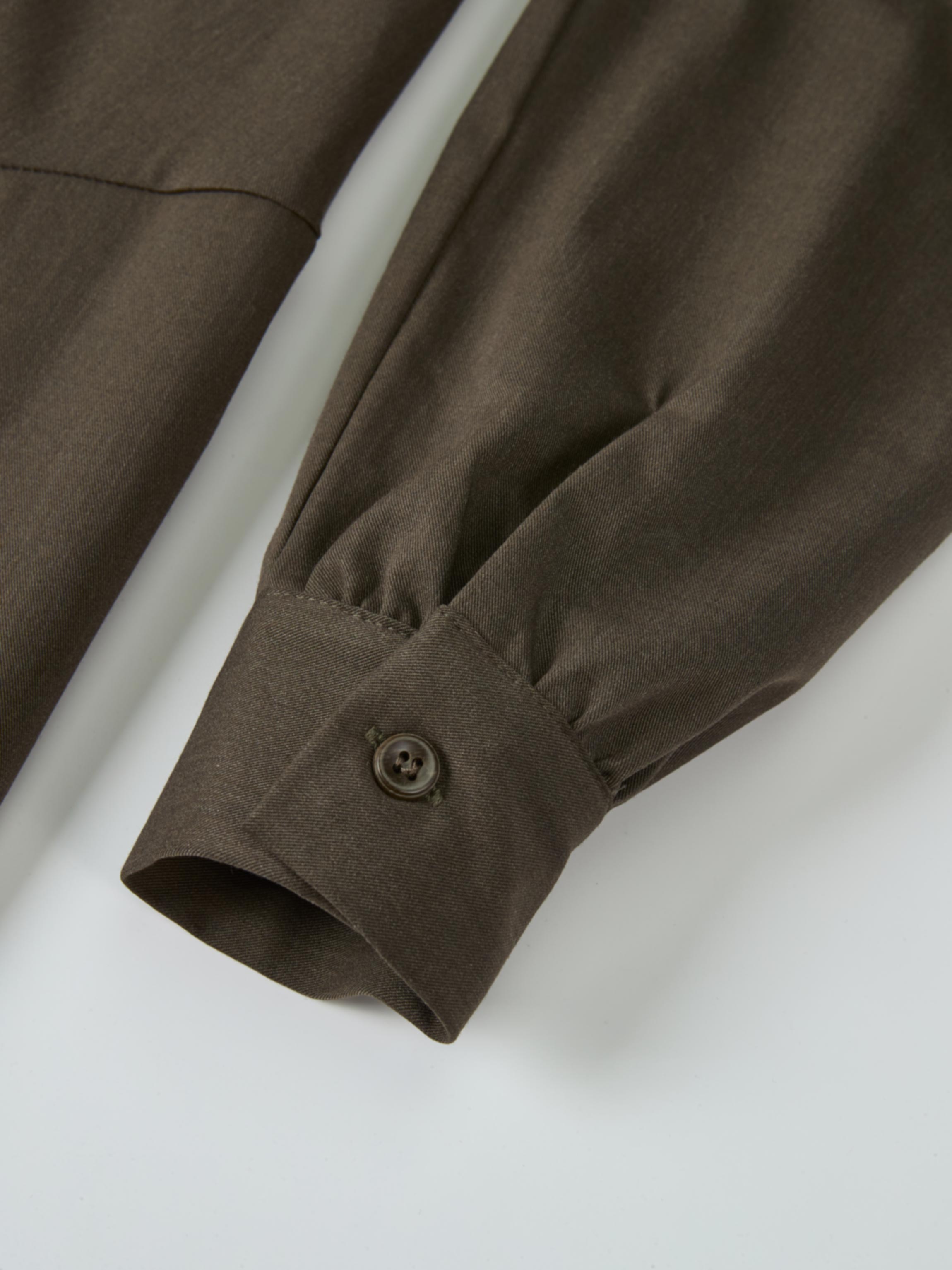 Cape Style Maxi Dress - Deep Olive