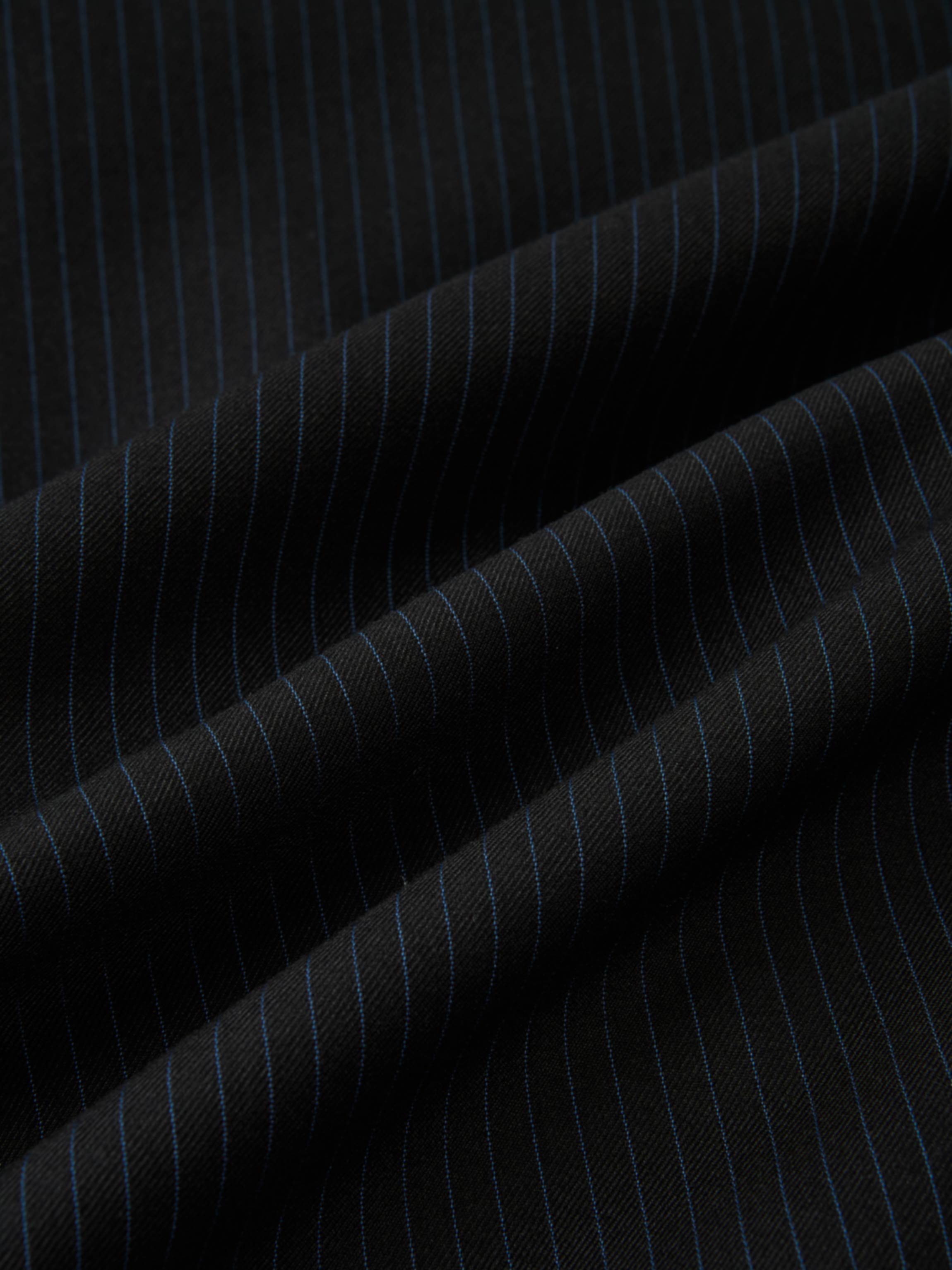 High Low Neck Tie Dress - Black/Blue