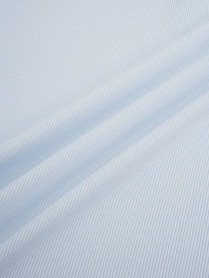 Soft Ribbed High V Tee-Light Blue