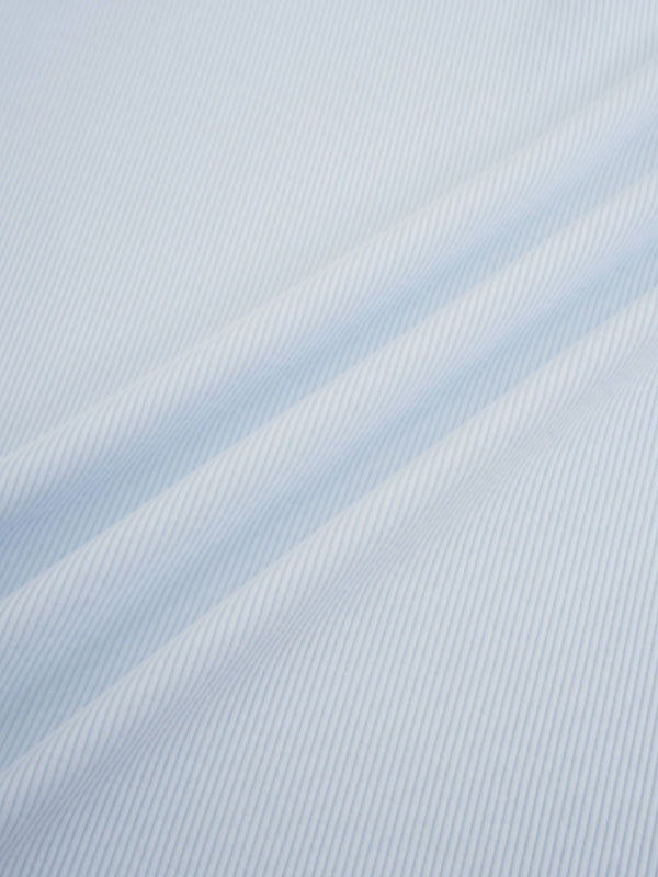 Soft Ribbed High V Tee-Light Blue