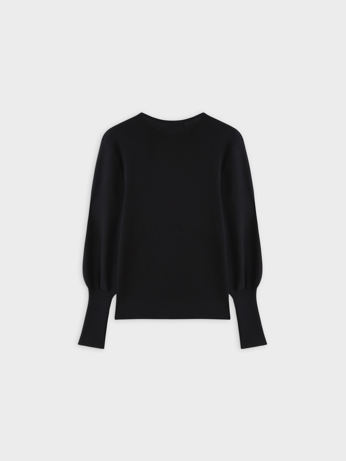 High Cuff Sweater-Black