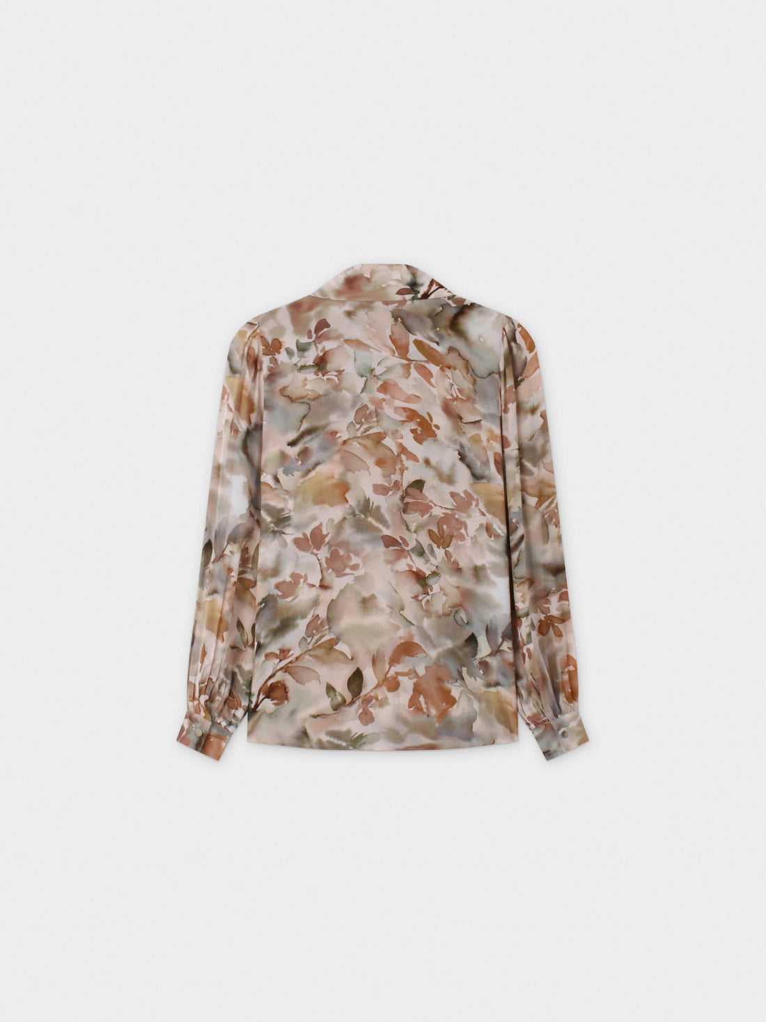 Printed Layering Blouse-Watercolor Floral