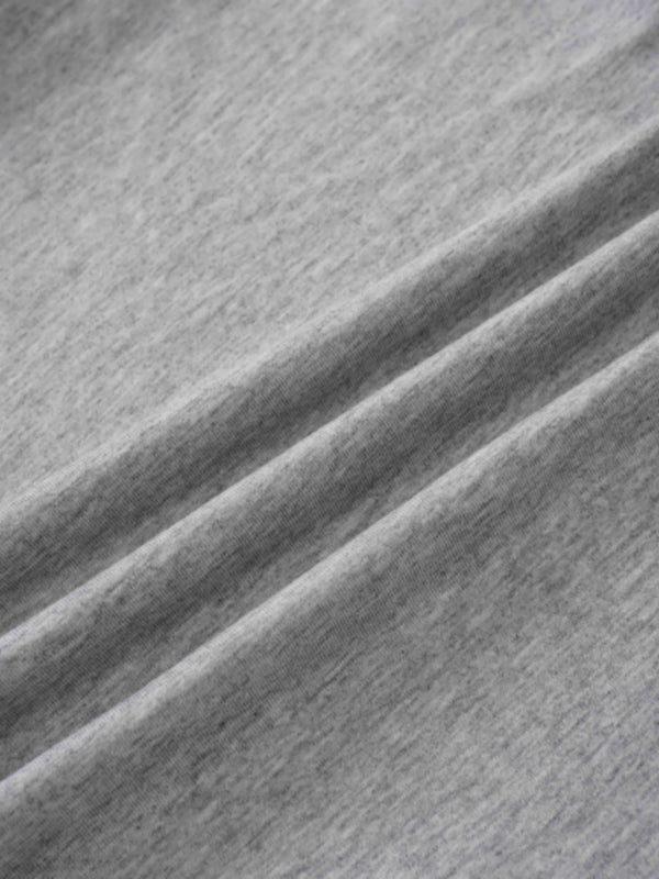 Side Tie T-Shirt-Heathered Grey