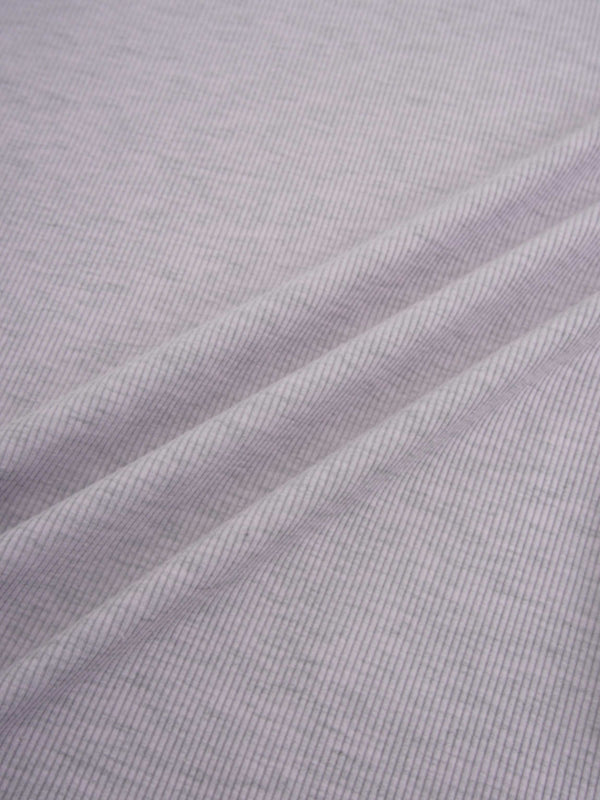 Soft Ribbed High V Tee-Heathered Lavender
