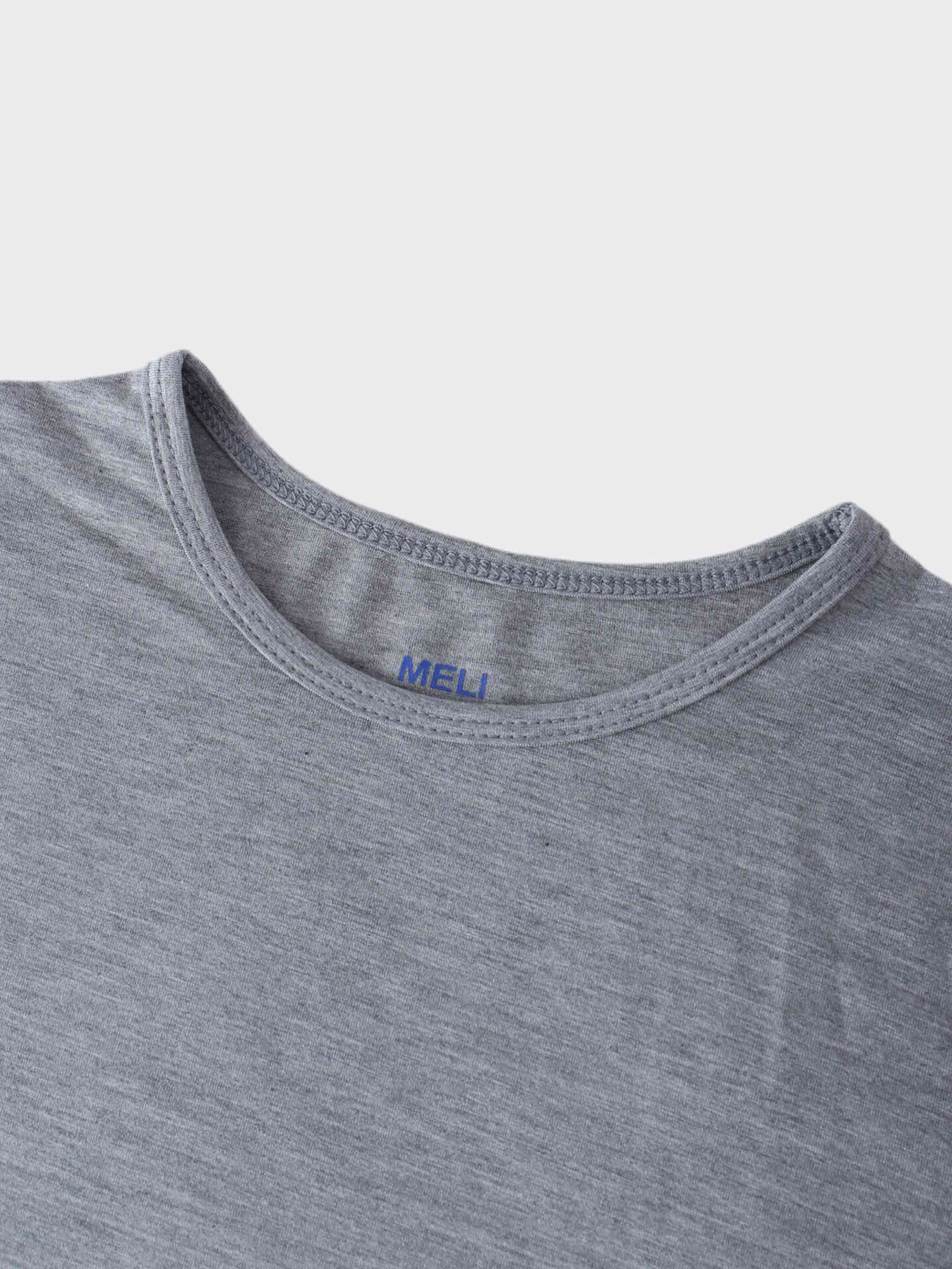 Wrap Tie Tee-Grey