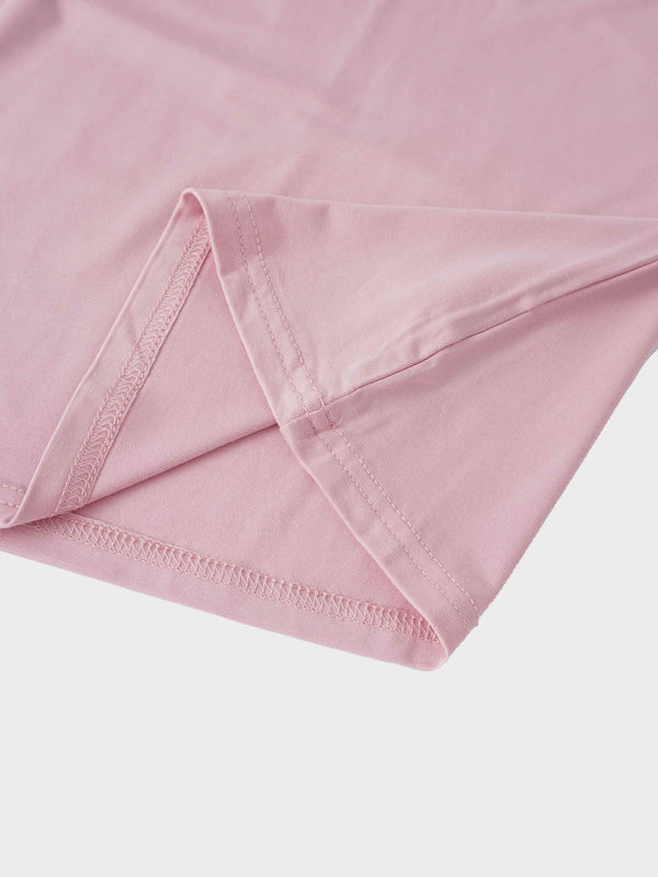 Modal Turtleneck Long Sleeve-Rose Pink