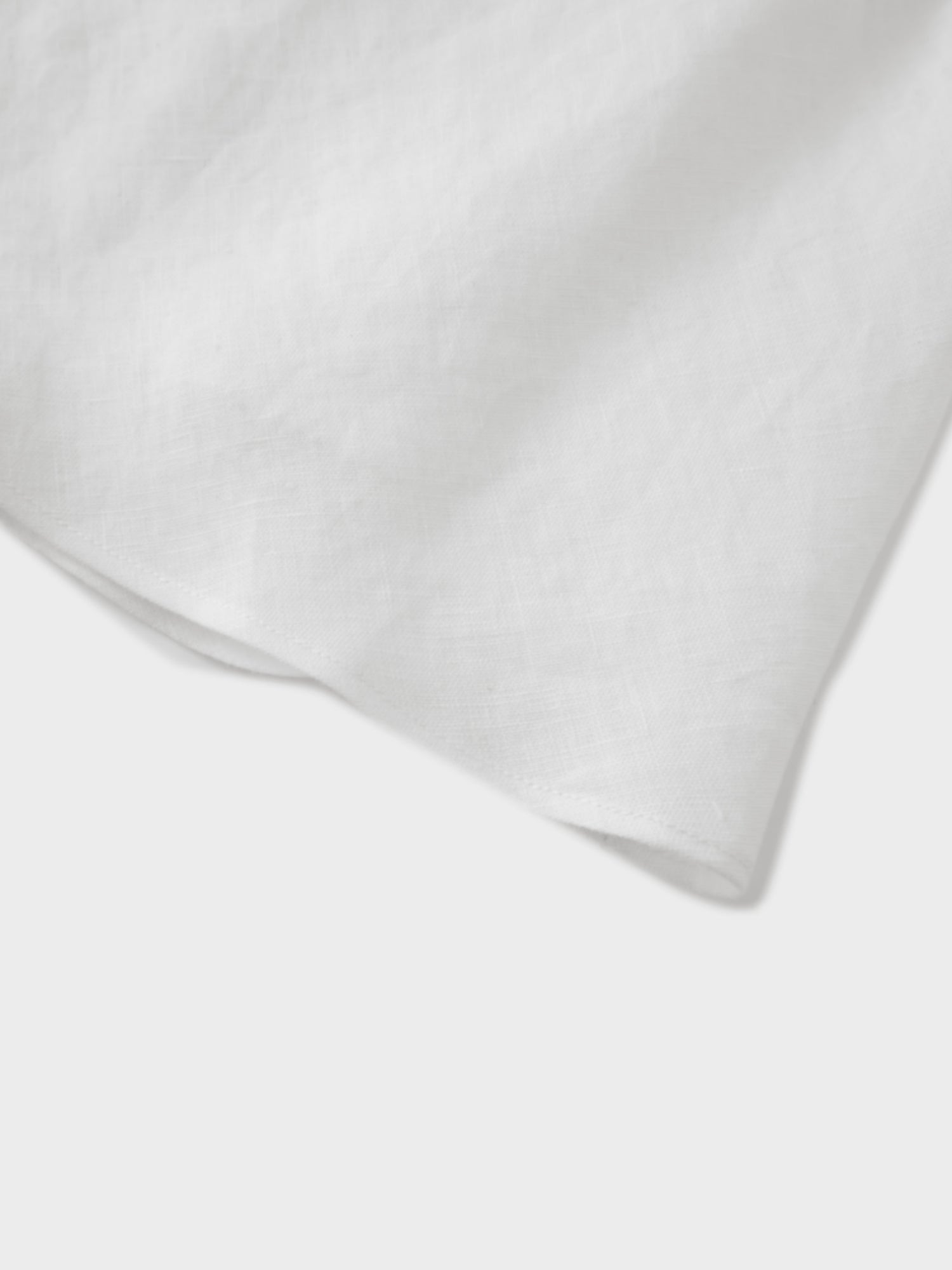 Linen Slip Skirt-White