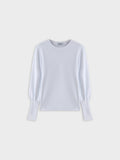 High Cuff Sweater-White