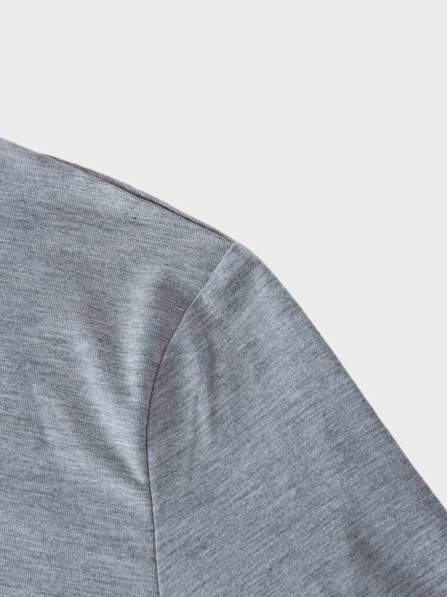 Camiseta con lazo cruzado-Gris