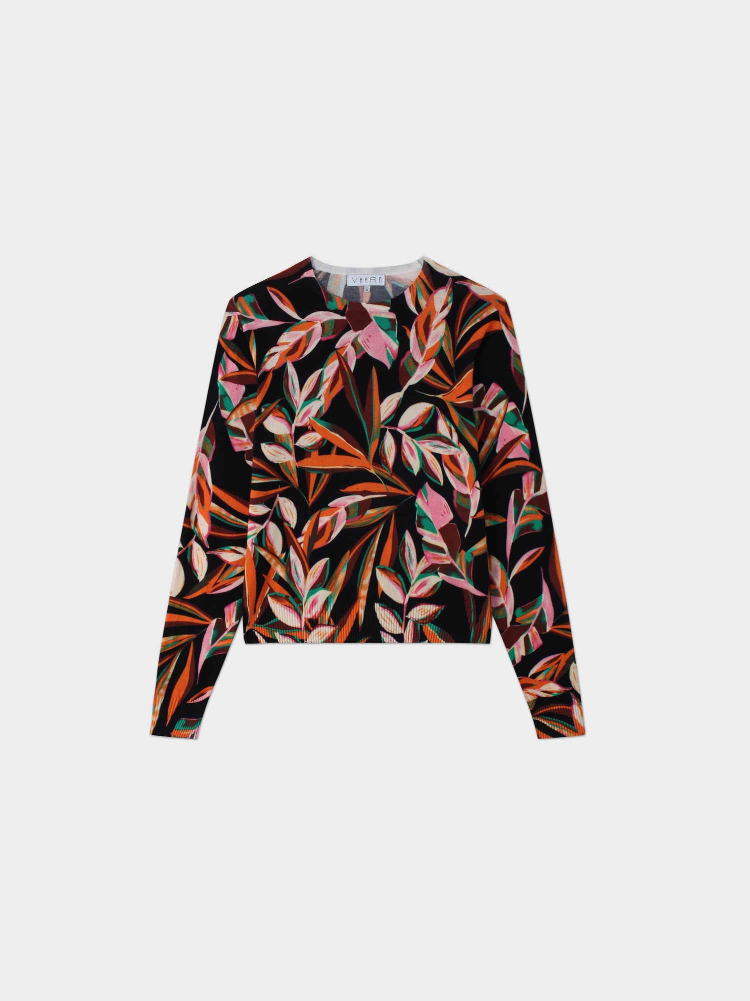 Printed Sweater-Colored Tropic Black