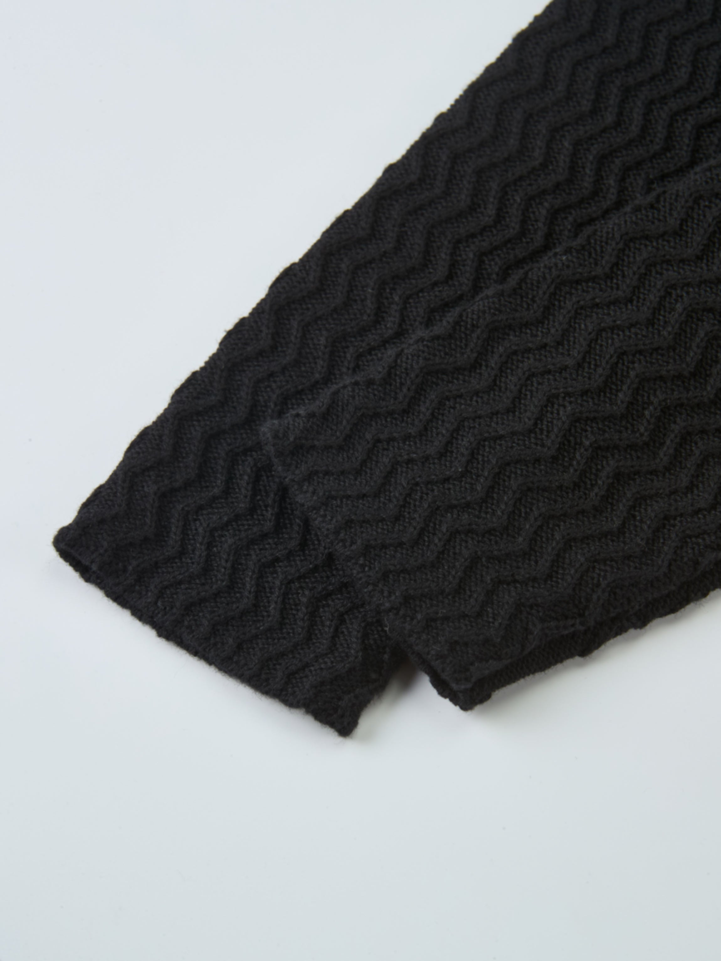 Fringe Bottom Sweater - Solid Black