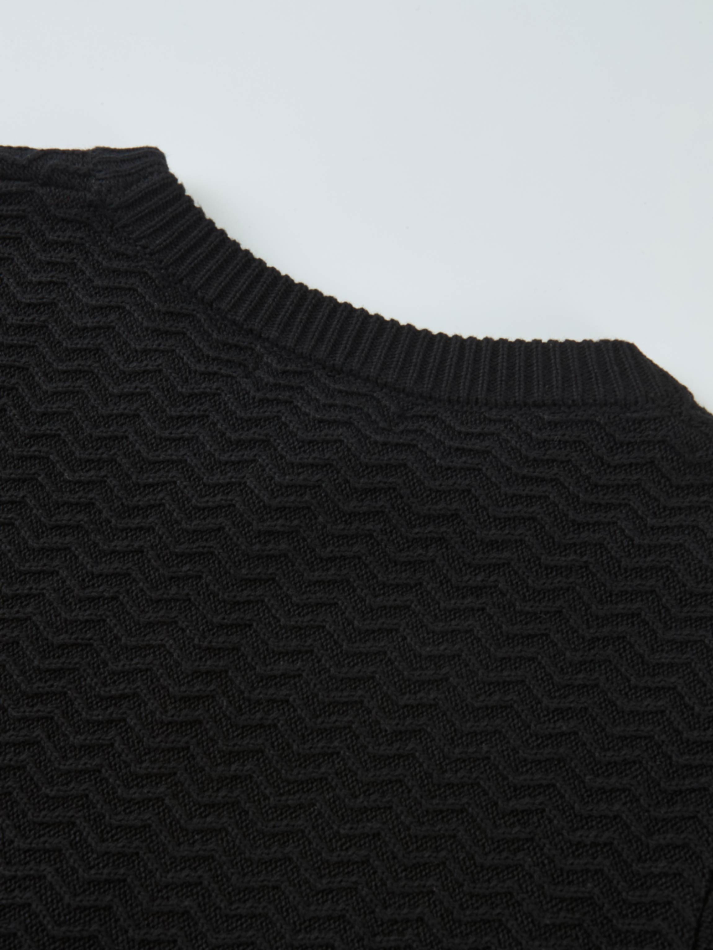 Fringe Bottom Sweater - Solid Black